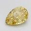 2.01 Ct. Fancy Vivid Yellow Pear Lab Grown Diamond