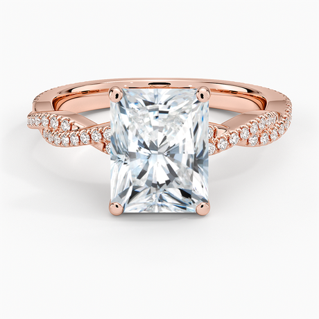 14K Rose Gold Petite Luxe Twisted Vine Diamond Ring (1/4 ct. tw.)
