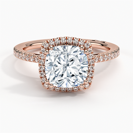 18K Rose Gold Simply Tacori Cathedral Drape Diamond Ring