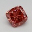 0.76 Ct. Fancy Vivid Pink Cushion Lab Grown Diamond
