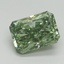 3.00 Ct. Fancy Vivid Green Radiant Lab Grown Diamond