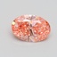 1.00 Ct. Fancy Vivid Pink Oval Lab Grown Diamond