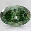 2.01 Ct. Fancy Vivid Pacific Green Oval Lab Grown Diamond