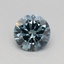0.38 Ct. Fancy Intense Blue Round Lab Grown Diamond