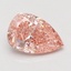 1.45 Ct. Fancy Vivid Pink Pear Lab Grown Diamond