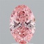 2.03 Ct. Fancy Vivid Pink Oval Lab Grown Diamond