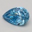 2.02 Ct. Fancy Vivid Blue Pear Lab Grown Diamond