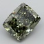 7.53 Ct. Fancy Intense  Green Cushion Lab Grown Diamond
