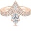 14K Rose Gold Nouveau Diamond Bridal Set