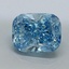 1.03 Ct. Fancy Vivid Blue Cushion Lab Grown Diamond