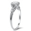 The Moira Ring, smalltop view on a hand