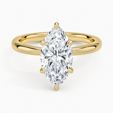 Petal 2mm Solitaire Engagement Ring