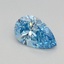 0.54 Ct. Fancy Vivid Blue Pear Lab Grown Diamond