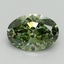 2.19 Ct. Fancy Vivid Green Oval Lab Grown Diamond