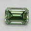 3.20 Ct. Fancy Vivid Green Emerald Lab Grown Diamond