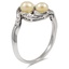 The Kiku Ring, smalltop view on a hand