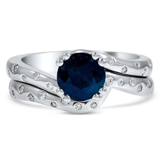 Custom Flush Diamond Bridal Set