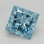 1.58 Ct. Fancy Vivid Blue Princess Lab Grown Diamond
