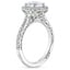 18K White Gold Tacori Petite Crescent Bloom Diamond Ring, smallside view