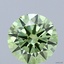 2.55 Ct. Fancy Vivid  Green Round Lab Grown Diamond
