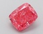 1.18 Ct. Fancy Vivid  Pink Cushion Lab Grown Diamond