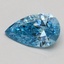0.50 Ct. Fancy Vivid Blue Pear Lab Grown Diamond