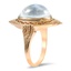 The Joycelyn Ring, smalltop view on a hand