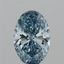 1.89 Ct. Fancy Vivid Blue Oval Lab Grown Diamond