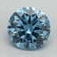 5.03 Ct. Fancy Vivid Blue Round Lab Grown Diamond