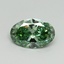 3.01 Ct. Fancy Vivid Pacific Green Oval Lab Grown Diamond
