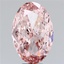 12.09 Ct. Fancy Intense Pink Oval Lab Grown Diamond