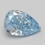 2.02 Ct. Fancy Vivid Blue Pear Lab Grown Diamond