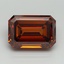 12.25 Ct. Fancy Vivid Orange Emerald Lab Grown Diamond
