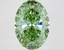 4.72 Ct. Fancy Vivid Green Oval Lab Grown Diamond