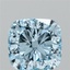 2.71 Ct. Fancy Vivid Blue Cushion Lab Grown Diamond
