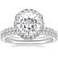 18KW Moissanite Waverly Diamond Bridal Set (2/3 ct. tw.), smalltop view