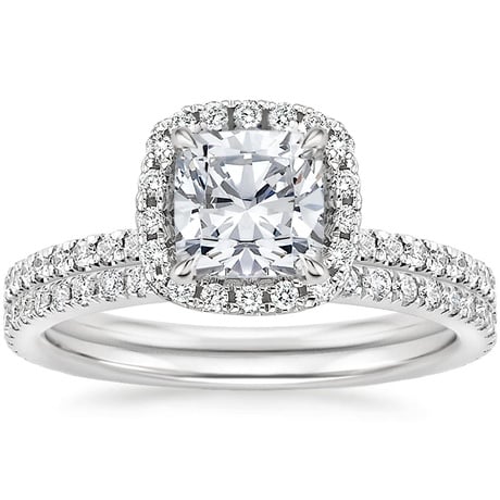 18K White Gold Waverly Diamond Bridal Set (2/3 ct. tw.)