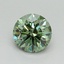 0.71 Ct. Fancy Vivid Pacific Green Round Lab Grown Diamond