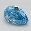 2.59 Ct. Fancy Vivid Blue Pear Lab Grown Diamond