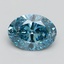1.79 Ct. Fancy Vivid Blue Oval Lab Grown Diamond