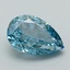1.11 Ct. Fancy Vivid Blue Pear Lab Grown Diamond