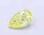 1.05 Ct. Fancy Vivid  Yellow Pear Lab Grown Diamond