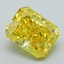 3.06 Ct. Fancy Vivid Yellow Radiant Lab Grown Diamond