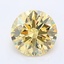 1.02 Ct. Fancy Yellow Round Lab Grown Diamond