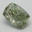 1.45 Ct. Fancy Vivid  Green Cushion Lab Grown Diamond