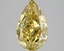 3.98 Ct. Fancy Intense  Yellow Pear Lab Grown Diamond