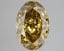 3.01 Ct. Fancy Vivid Brownish Yellow Oval Lab Grown Diamond