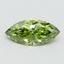 0.77 Ct. Fancy Vivid Green Marquise Lab Grown Diamond