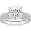 18KW Moissanite Sienna Diamond Bridal Set (7/8 ct. tw.), smalltop view
