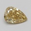 1.76 Ct. Fancy Vivid Yellow Pear Lab Grown Diamond